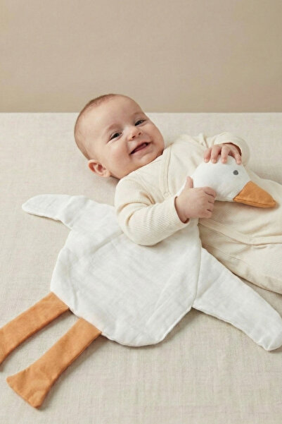 hobbe baby Yumuşak Müslin Kumaş Dokulu Ördek Uyku Arkadaşı Bebek Güvenli Uyku...