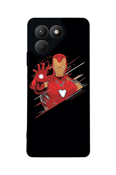 TECNO Pova 7 Matte Compatible Black Case – Soft Silicone, Protective, Shock-A...