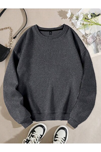 MONFİ BİSİKLET YAKA OVERSİDE SWEATSHİRT