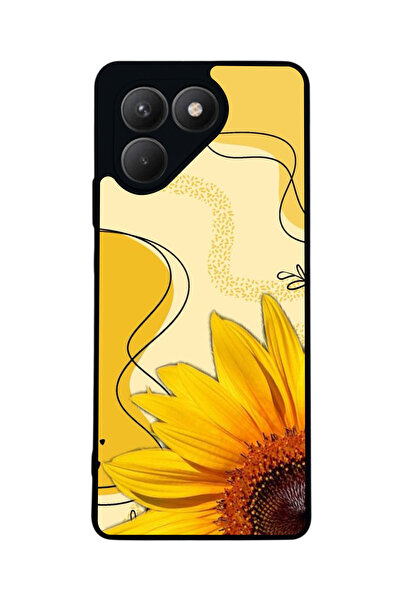 TECNO Pova 7 Matte Compatible Black Case – Soft Silicone, Protective, Shock-A...