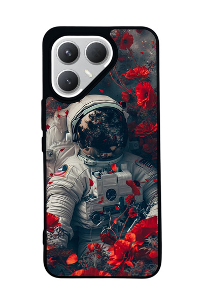 TECNO حافظة سوداء متوافقة مع هاتف Pova 7 Pro – سيليكون ناعم، واقي، غطاء ممتص للصدمات