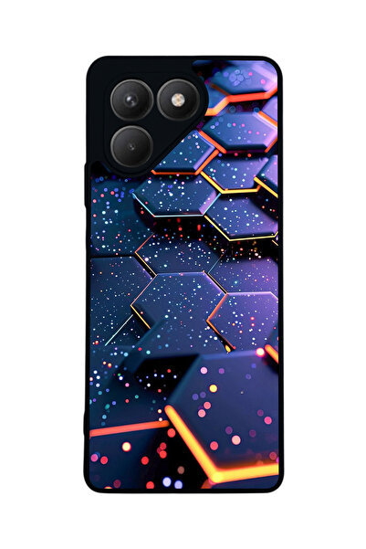 TECNO حافظة سوداء متوافقة مع Pova 7 Matte - سيليكون ناعم، واقي، غطاء ممتص للص...