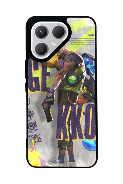 TECNO حافظة سوداء متوافقة مع هاتف Pova 7 Pro – سيليكون ناعم، واقي، غطاء ممتص للصدمات