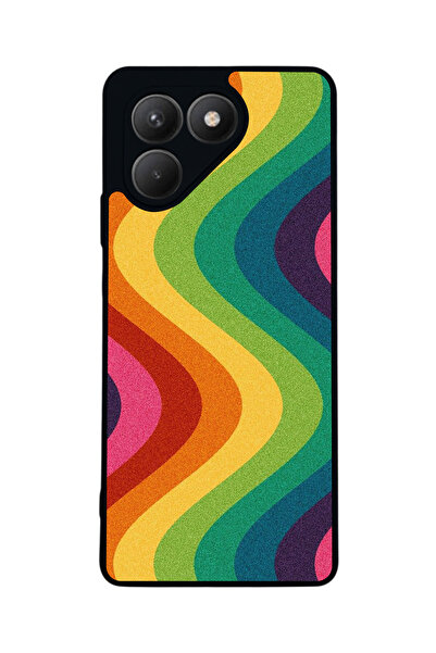 TECNO حافظة سوداء متوافقة مع Pova 7 Matte - سيليكون ناعم، واقي، غطاء ممتص للصدمات