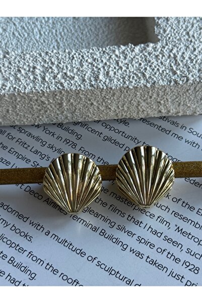 Rossetto Atelier Gold Midye Küpe