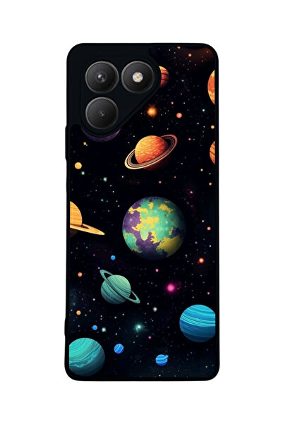 TECNO حافظة سوداء متوافقة مع Pova 7 Matte - سيليكون ناعم، واقي، غطاء ممتص للصدمات