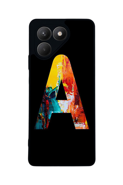 TECNO حافظة سوداء متوافقة مع Pova 7 Matte - سيليكون ناعم، واقي، غطاء ممتص للصدمات