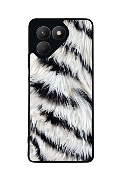 TECNO Pova 7 Matte Compatible Black Case – Soft Silicone, Protective, Shock-A...