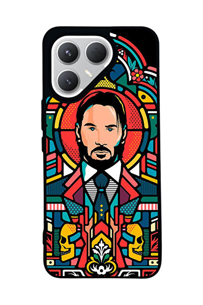 TECNO حافظة سوداء متوافقة مع هاتف Pova 7 Pro – سيليكون ناعم، واقي، غطاء ممتص للصدمات