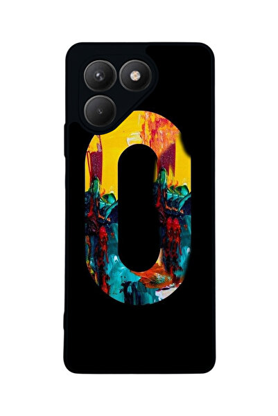 TECNO Pova 7 Matte Compatible Black Case – Soft Silicone, Protective, Shock-A...