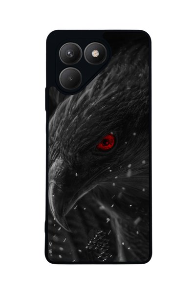 TECNO Pova 7 Matte Compatible Black Case – Soft Silicone, Protective, Shock-A...