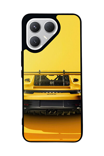 TECNO Pova 7 Pro Matte Compatible Black Case – Soft Silicone, Protective, Sho...