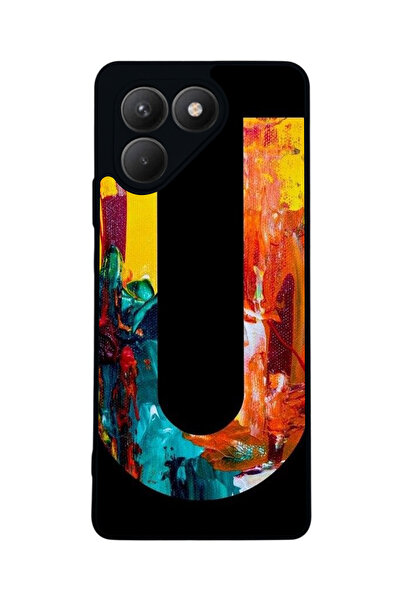 TECNO حافظة سوداء متوافقة مع Pova 7 Matte - سيليكون ناعم، واقي، غطاء ممتص للصدمات