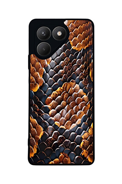 TECNO حافظة سوداء متوافقة مع Pova 7 Matte - سيليكون ناعم، واقي، غطاء ممتص للص...