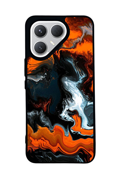 TECNO حافظة سوداء متوافقة مع هاتف Pova 7 Pro – سيليكون ناعم، واقي، غطاء ممتص للصدمات