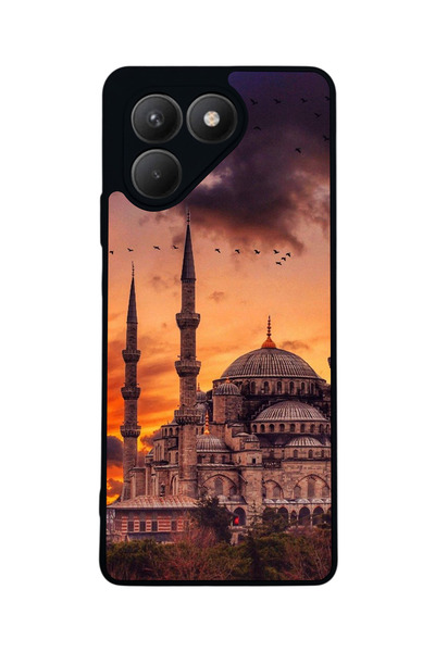 TECNO Pova 7 Matte Compatible Black Case – Soft Silicone, Protective, Shock-A...