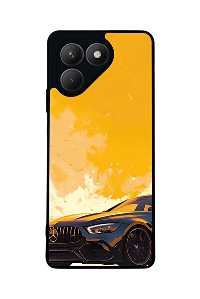 TECNO حافظة سوداء متوافقة مع Pova 7 Matte - سيليكون ناعم، واقي، غطاء ممتص للصدمات