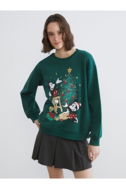 LC Waikiki XSIDE Mickey Mouse Štampano ženska debela majica