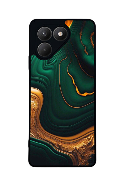 TECNO حافظة سوداء متوافقة مع Pova 7 Matte - سيليكون ناعم، واقي، غطاء ممتص للصدمات