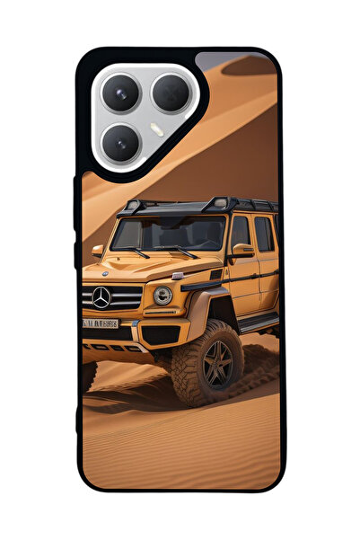 TECNO حافظة سوداء متوافقة مع هاتف Pova 7 Pro – سيليكون ناعم، واقي، غطاء ممتص للصدمات