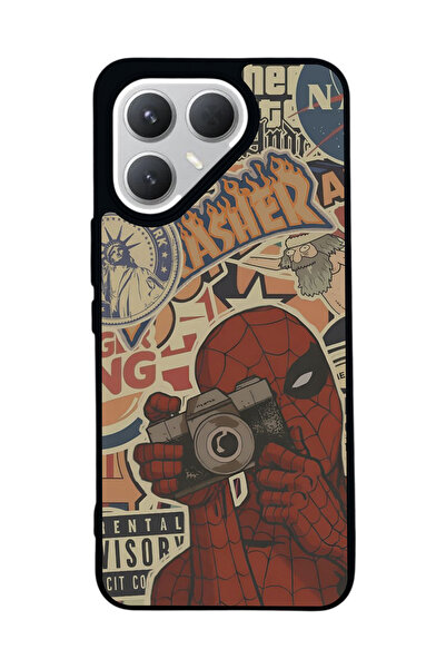 TECNO حافظة سوداء متوافقة مع هاتف Pova 7 Pro – سيليكون ناعم، واقي، غطاء ممتص للصدمات