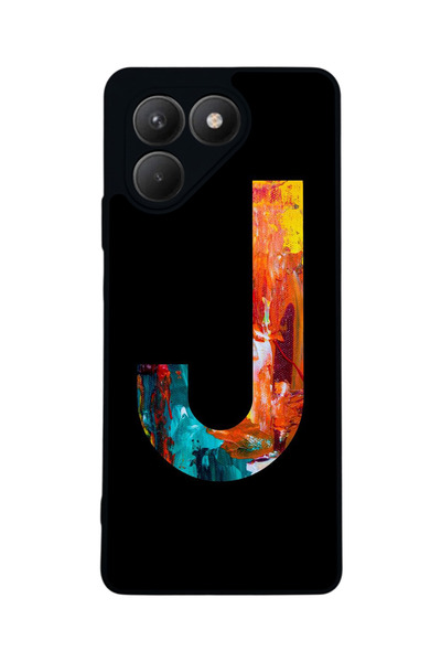 TECNO حافظة سوداء متوافقة مع Pova 7 Matte - سيليكون ناعم، واقي، غطاء ممتص للصدمات