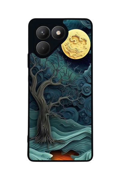 TECNO حافظة سوداء متوافقة مع Pova 7 Matte - سيليكون ناعم، واقي، غطاء ممتص للصدمات