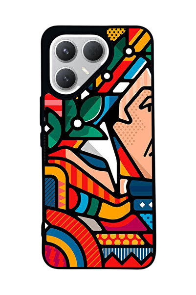 TECNO حافظة سوداء متوافقة مع هاتف Pova 7 Pro – سيليكون ناعم، واقي، غطاء ممتص للصدمات