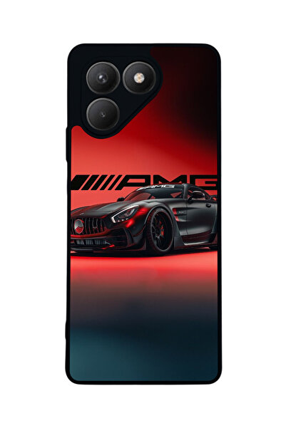 TECNO حافظة سوداء متوافقة مع Pova 7 Matte - سيليكون ناعم، واقي، غطاء ممتص للصدمات