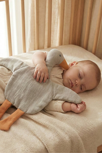 hobbe baby Yumuşak Müslin Kumaş Dokulu Ördek Uyku Arkadaşı Bebek Güvenli Uyku...