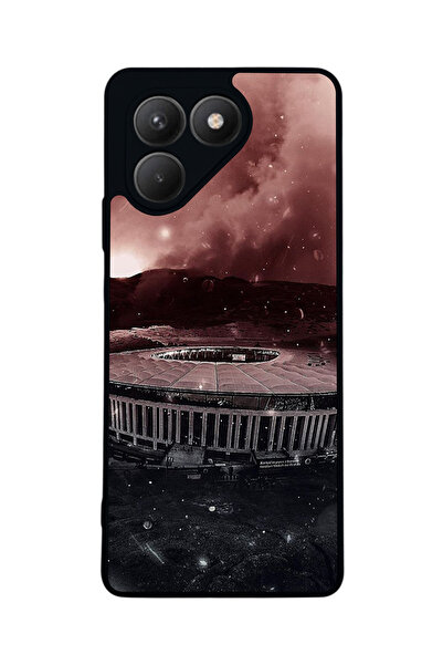 TECNO حافظة سوداء متوافقة مع Pova 7 Matte - سيليكون ناعم، واقي، غطاء ممتص للص...