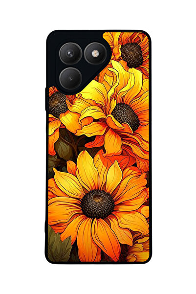 TECNO حافظة سوداء متوافقة مع Pova 7 Matte - سيليكون ناعم، واقي، غطاء ممتص للصدمات