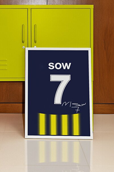 Base Concept Poster cu autograf Moussa Sow 7 (înrămat)
