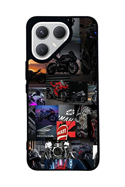 TECNO Pova 7 Pro Matte Compatible Black Case – Soft Silicone, Protective, Sho...