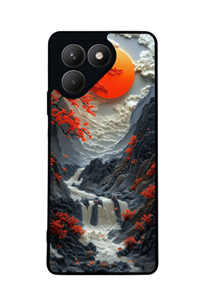 TECNO حافظة سوداء متوافقة مع Pova 7 Matte - سيليكون ناعم، واقي، غطاء ممتص للصدمات