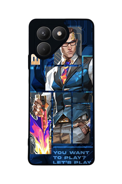 TECNO حافظة سوداء متوافقة مع Pova 7 Matte - سيليكون ناعم، واقي، غطاء ممتص للصدمات