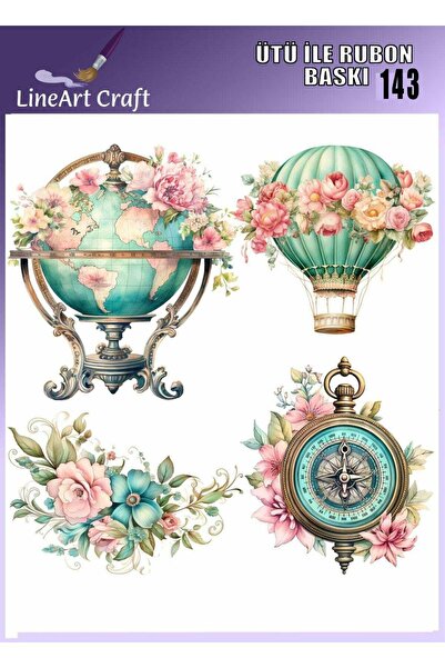 LİNEART Transfer prin imprimare cu fier de călcat Nr.: RB143-30x30cm