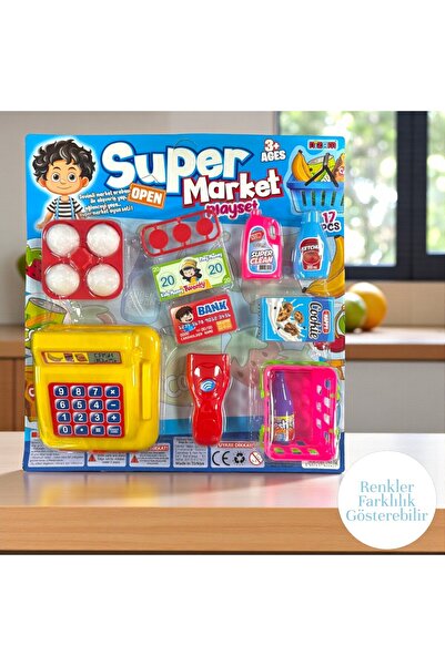 CNS Concept OYUNCAK SÜPER MARKET SETİ 17 PARÇA Çok Renkli