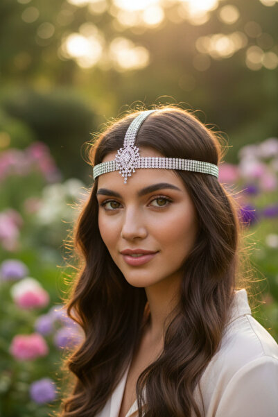 shop Accesoriu pentru coroana de mireasa cu detaliu din piatra de cristal - A...