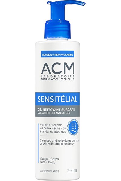 ACM Laboratoire dermatologique جل التنظيف فائق الترطيب ACM Sensitelial، 200 م...