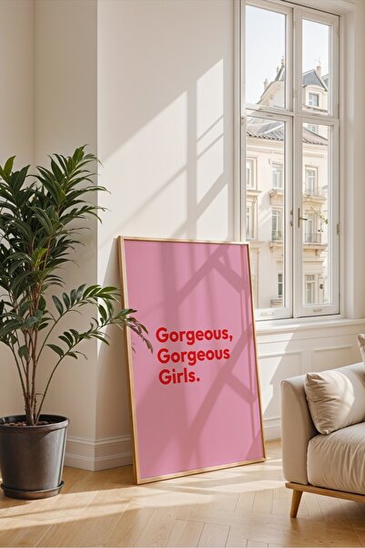 Base Concept Πανέμορφη Κοπέλα Διακοσμητικός Μοντέρνος Πίνακας Αφίσας (Με Κορν...