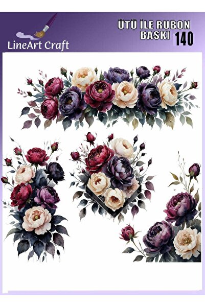 LİNEART Iron-On Rubon Printing Transfer No:Rb140-30X30Cm