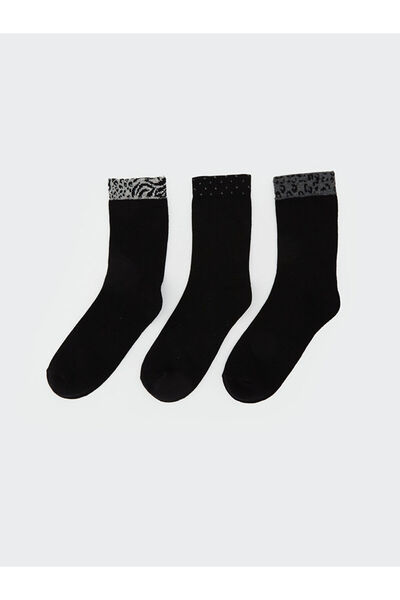 LC Waikiki Patterned Ankle Socks for Women 3 Pack