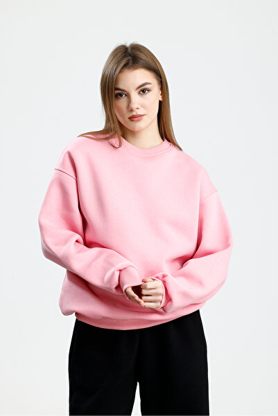 aziso Γυναικείο φούτερ με λαιμόκοψη Oversize, μαλακό