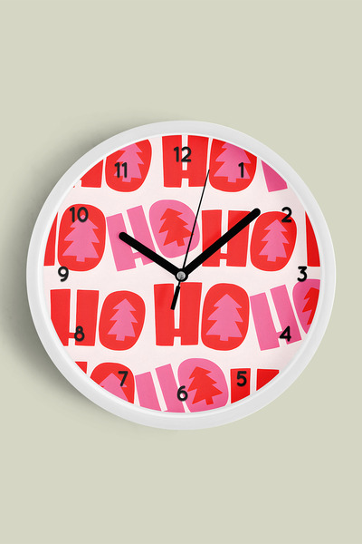 JHAAR ساعة حائط مزخرفة بطابع السنة الجديدة - هدية رأس السنة وتصميم عصري - 35 ...