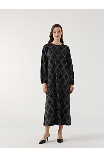 LC Waikiki Crew Neck Print Dress