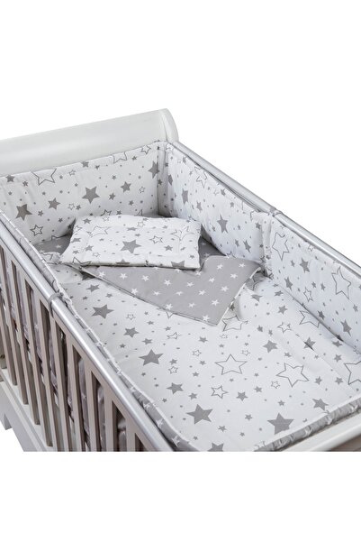 Kidizi 7-piece cotton bedding set with removable covers Galaxy Grey