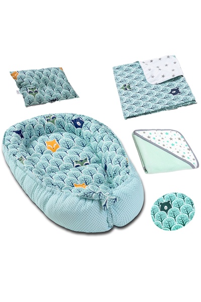 Kidizi Set 5 piese Bebe Nou-Nascut Animal Mint