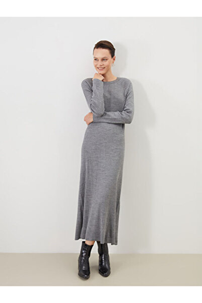 LC Waikiki Rmz Gi̇yi̇m Farkiyla Zero Roba Collar Knitwear Dress