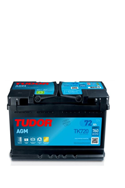 TUDOR 12V 72AH 760 A START STOP AGM L03 (278X175X190)